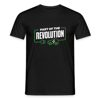 Electric - Men's T-Shirt - black - Front - AI Model Male 178 light (178cm)