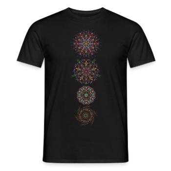 Psychedelic Growing - Men's T-Shirt - black - Front - AI Model Male 178 light (178cm)