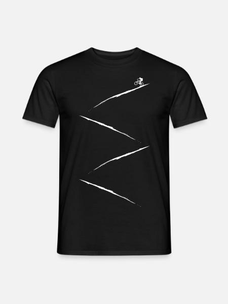 Mountainbiker Mounatinbike - Männer T-Shirt - Schwarz