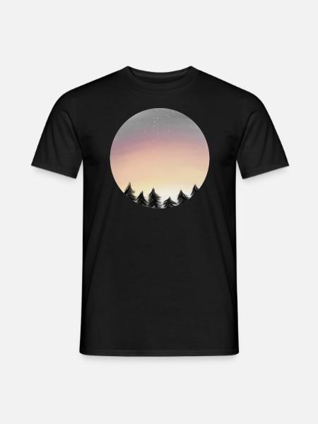 Sunrise forest - Men's T-Shirt - black