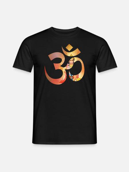 Om Hanuman bunt - Männer T-Shirt - Schwarz