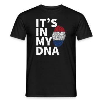 It's In My DNA Dutch Flag Netherlands Holland - Men's T-Shirt - black - Front - AI Model Male 178 light (178cm)