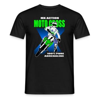 Supercross - Moto Cross - Motocross - Men's T-Shirt - black - Front - AI Model Male 178 light (178cm)
