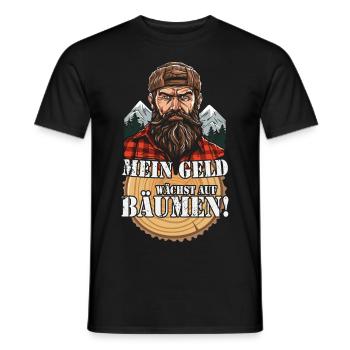 Mein Geld wächst auf Bäumen - Männer T-Shirt - Schwarz - Vorne - AI Model Male 178 light (178cm)