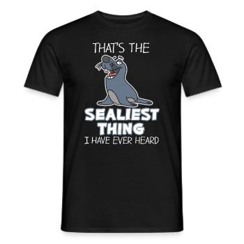 Plongez dans le rire avec notre plaisir - T-shirt homme - noir - Devant - AI Model Male 178 light (178cm)