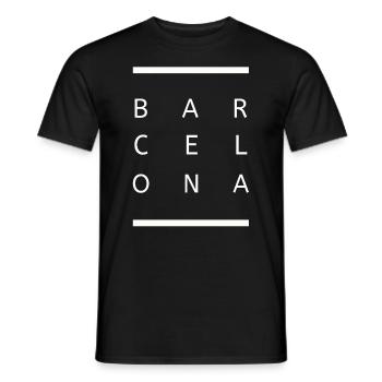 Discover the essence of urban design - Men's T-Shirt - black - Front - AI Model Male 178 light (178cm)