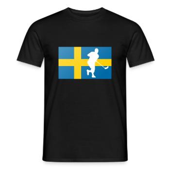 floorball - Männer T-Shirt - Schwarz - Vorne - AI Model Male 178 light (178cm)