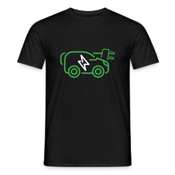 Electric - Men's T-Shirt - black - Front - AI Model Male 178 light (178cm)