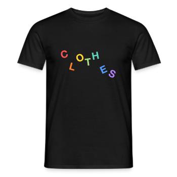 Robes Lettre Salade - T-shirt homme - noir - Devant - AI Model Male 178 light (178cm)