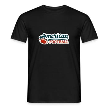 Football américain disant idée cadeau de texte - T-shirt homme - noir - Devant - AI Model Male 178 light (178cm)