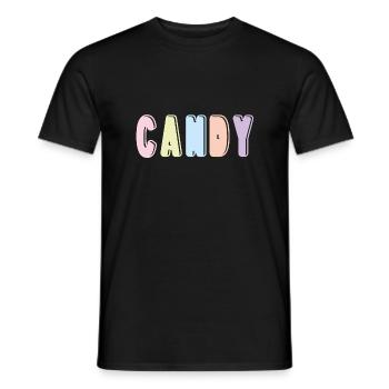 Candy - T-shirt homme - noir - Devant - AI Model Male 178 light (178cm)