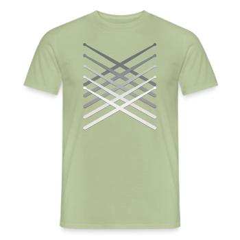 Drumsticks - Männer T-Shirt - Sage - Vorne - AI Model Male 178 light (178cm)