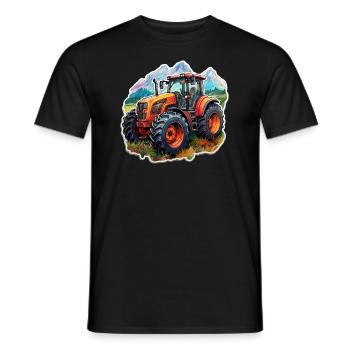 Tractor - Men's T-Shirt - black - Front - AI Model Male 178 light (178cm)