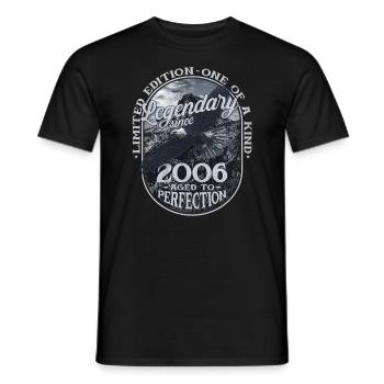 Legendary since 2006 - Men's T-Shirt - black - Front - AI Model Male 178 light (178cm)