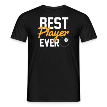 Best Player Ever Billard - Männer T-Shirt - Schwarz - Vorne - AI Model Male 178 light (178cm)