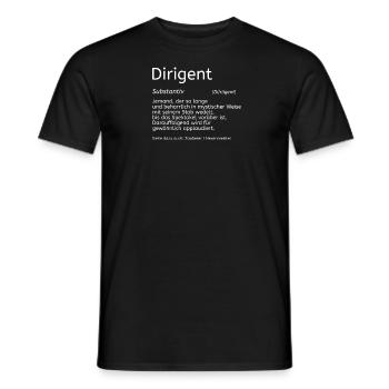 Dictionnaire du chef d'orchestre - T-shirt homme - noir - Devant - AI Model Male 178 light (178cm)