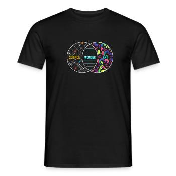 Science Wonder Art überlappende Kreise Geschenk - Männer T-Shirt - Schwarz - Vorne - AI Model Male 178 light (178cm)