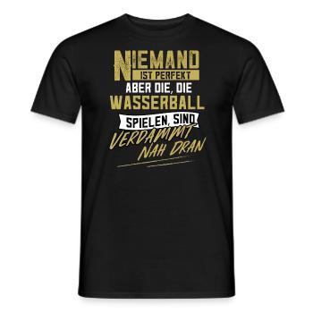 Wasserball Wasserballspieler Wasserballspielerin - Männer T-Shirt - Schwarz - Vorne - AI Model Male 178 light (178cm)