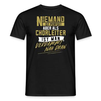 Chorleiter Dirigent Chor Gesangschor Geschenk - Männer T-Shirt - Schwarz - Vorne - AI Model Male 178 light (178cm)