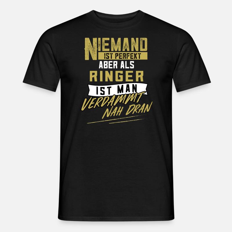 Ringer Ringen Ringkampf Freistilringen Geschenk - Männer T-Shirt - Schwarz