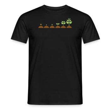 Gardener Gardener Biogärtner Farmer Farmer - Men's T-Shirt - black - Front - AI Model Male 178 light (178cm)