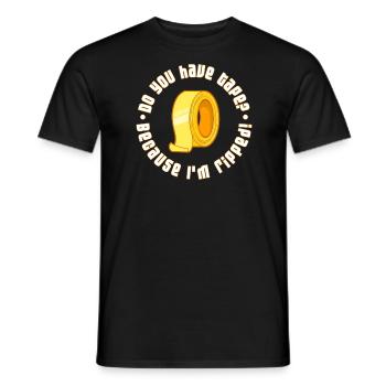 Avez-vous de la bande que je suis déchiré cadeau - T-shirt homme - noir - Devant - AI Model Male 178 light (178cm)