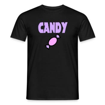 candy bonbon-Süßigkeit - Männer T-Shirt - Schwarz - Vorne - AI Model Male 178 light (178cm)