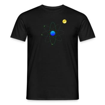 free electron - Men's T-Shirt - black - Front - AI Model Male 178 light (178cm)