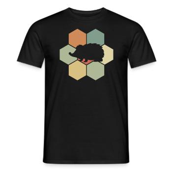 Igel - Männer T-Shirt - Schwarz - Vorne - AI Model Male 178 light (178cm)