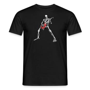 Skelleton Guitare - T-shirt homme - noir - Devant - AI Model Male 178 light (178cm)