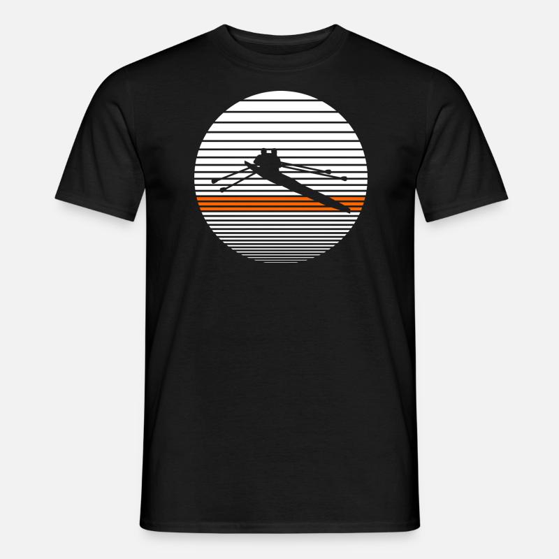 wioślarstwo - T-shirt męski - czarny