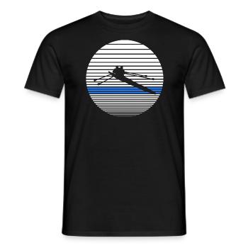 aviron - T-shirt homme - noir - Devant - AI Model Male 178 light (178cm)