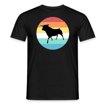 bull - Men's T-Shirt - black - Front - AI Model Male 178 light (178cm)