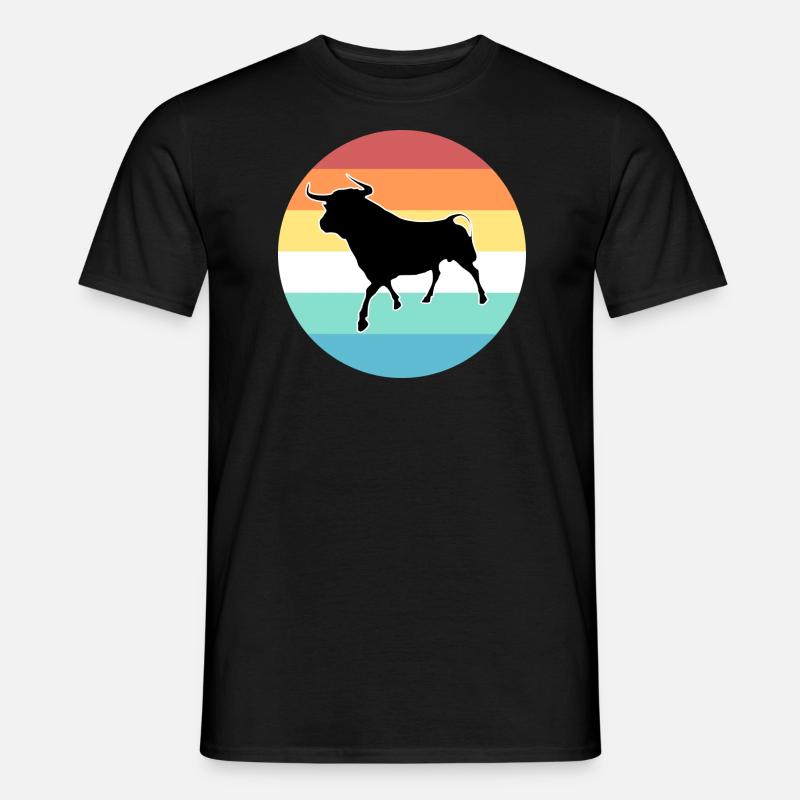 Stier - Männer T-Shirt - Schwarz