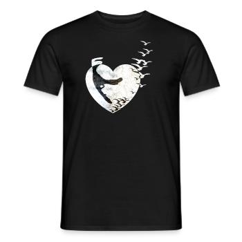 J'aime Sylt - T-shirt homme - noir - Devant - AI Model Male 178 light (178cm)