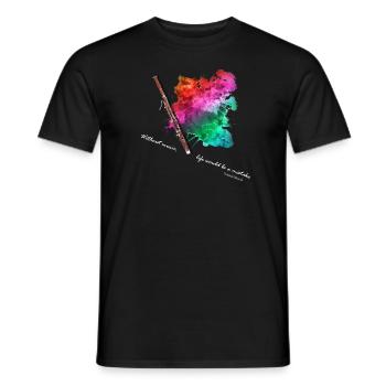 basson - T-shirt homme - noir - Devant - AI Model Male 178 light (178cm)