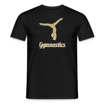 Turnen Turner - Männer T-Shirt - Schwarz - Vorne - AI Model Male 178 light (178cm)