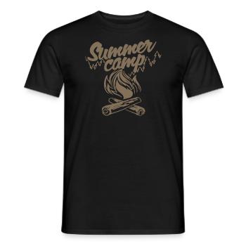 Summer Camp - Männer T-Shirt - Schwarz - Vorne - AI Model Male 178 light (178cm)