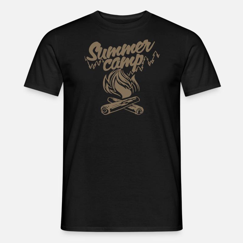 Summer Camp - Männer T-Shirt - Schwarz