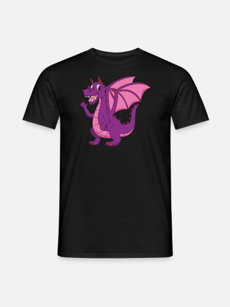 Mutter Drache - Männer T-Shirt - Schwarz