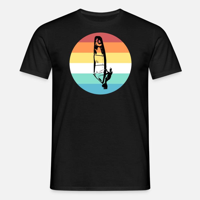 Windsurfer - Männer T-Shirt - Schwarz