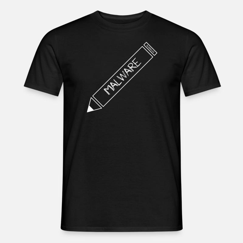 Malware Nerd Computer T-Shirt - T-shirt homme - noir