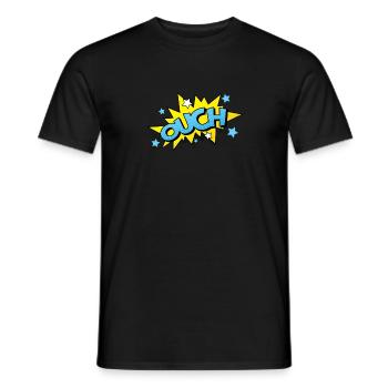 Bande dessinée bande dessinée bande dessinée super héros de ballot - T-shirt homme - noir - Devant - AI Model Male 178 light (178cm)