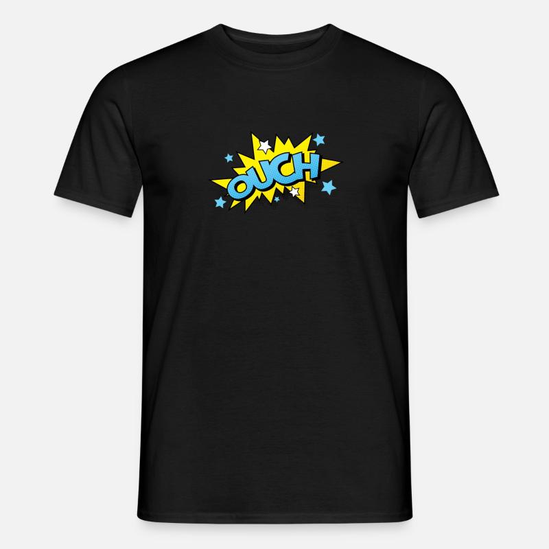 Comic Comicstyle Comic-Strips Nerd Superheld - Männer T-Shirt - Schwarz