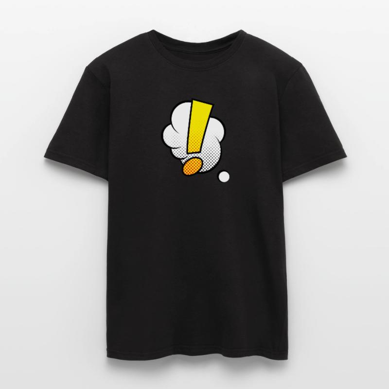Comic Comicstyle Comic-Strips Ausrufezeichen Männer T-Shirt