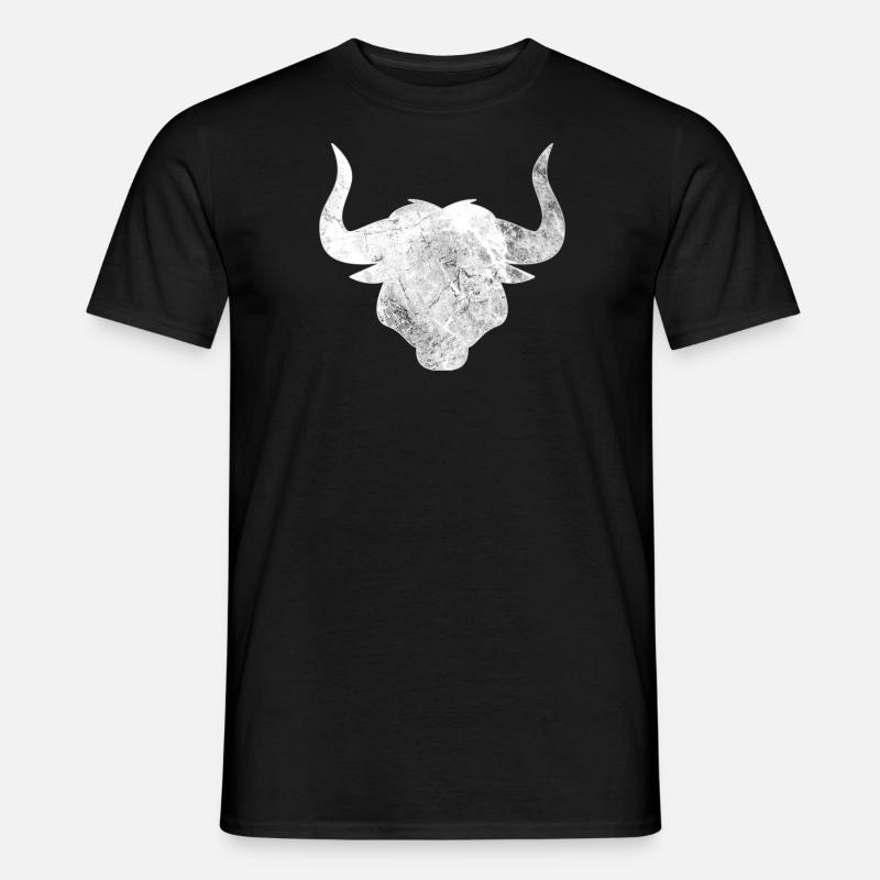 Stier - Männer T-Shirt - Schwarz
