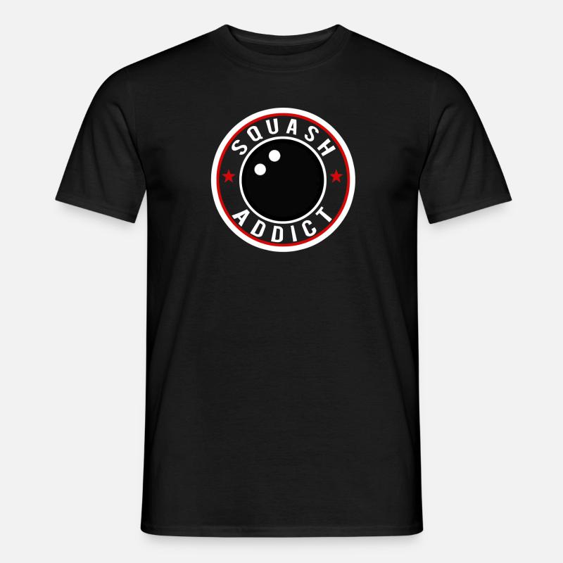squash addicted addict - Men's T-Shirt - black