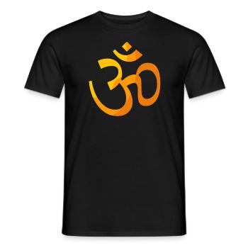 goa om - T-shirt homme - noir - Devant - AI Model Male 178 light (178cm)