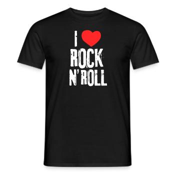 Rock And Roll - T-shirt homme - noir - Devant - AI Model Male 178 light (178cm)