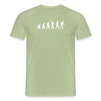 Violon Violon Evolution - T-shirt homme - vert sauge - Devant - AI Model Male 178 light (178cm)